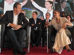 Marina anuncia candidatura a vice de Eduardo Campos