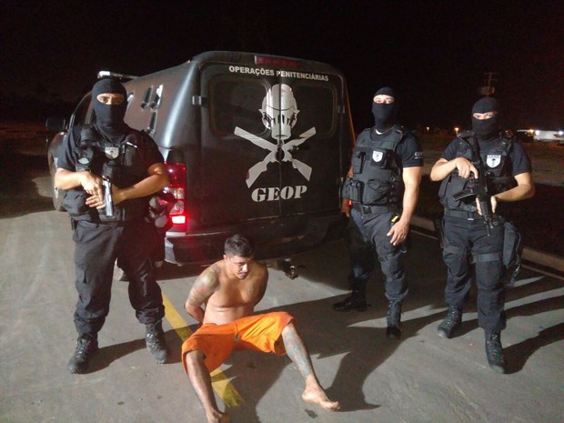Detento foi recapturado em invasão próxima ao Complexo de Pedrinhas (Foto: Geop / Divulgação)