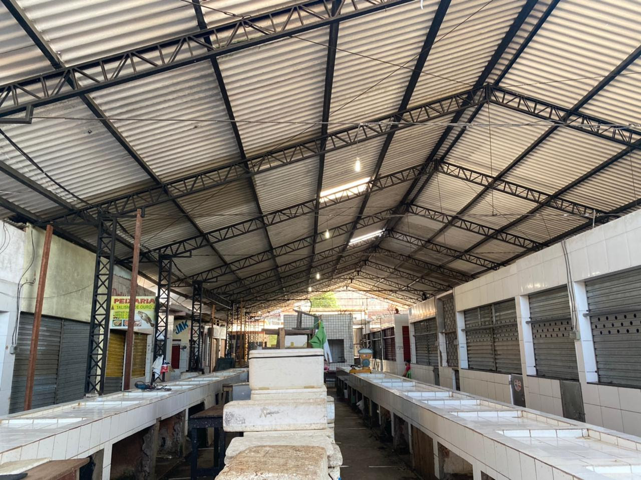 Avançam as obras de reforma do Mercado do Bairro de Fátima Jornal Pequeno