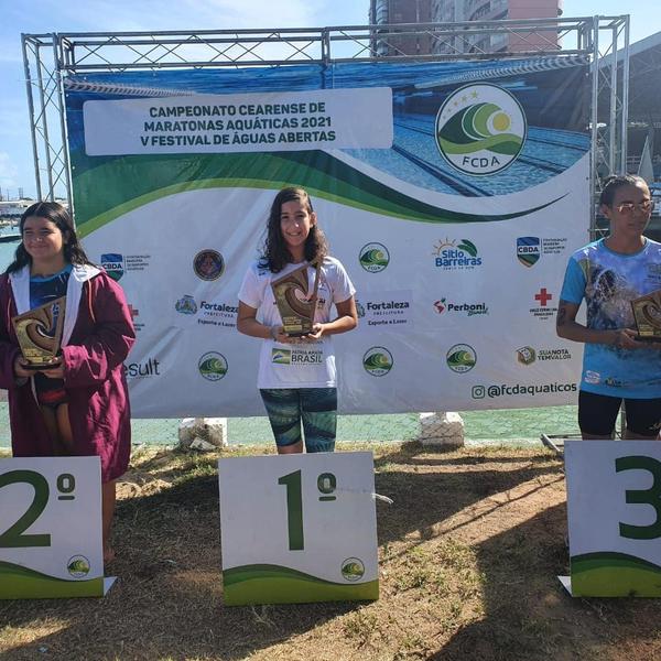 Sofia Duailibe conquista quatro ouros e vence maratona aquática