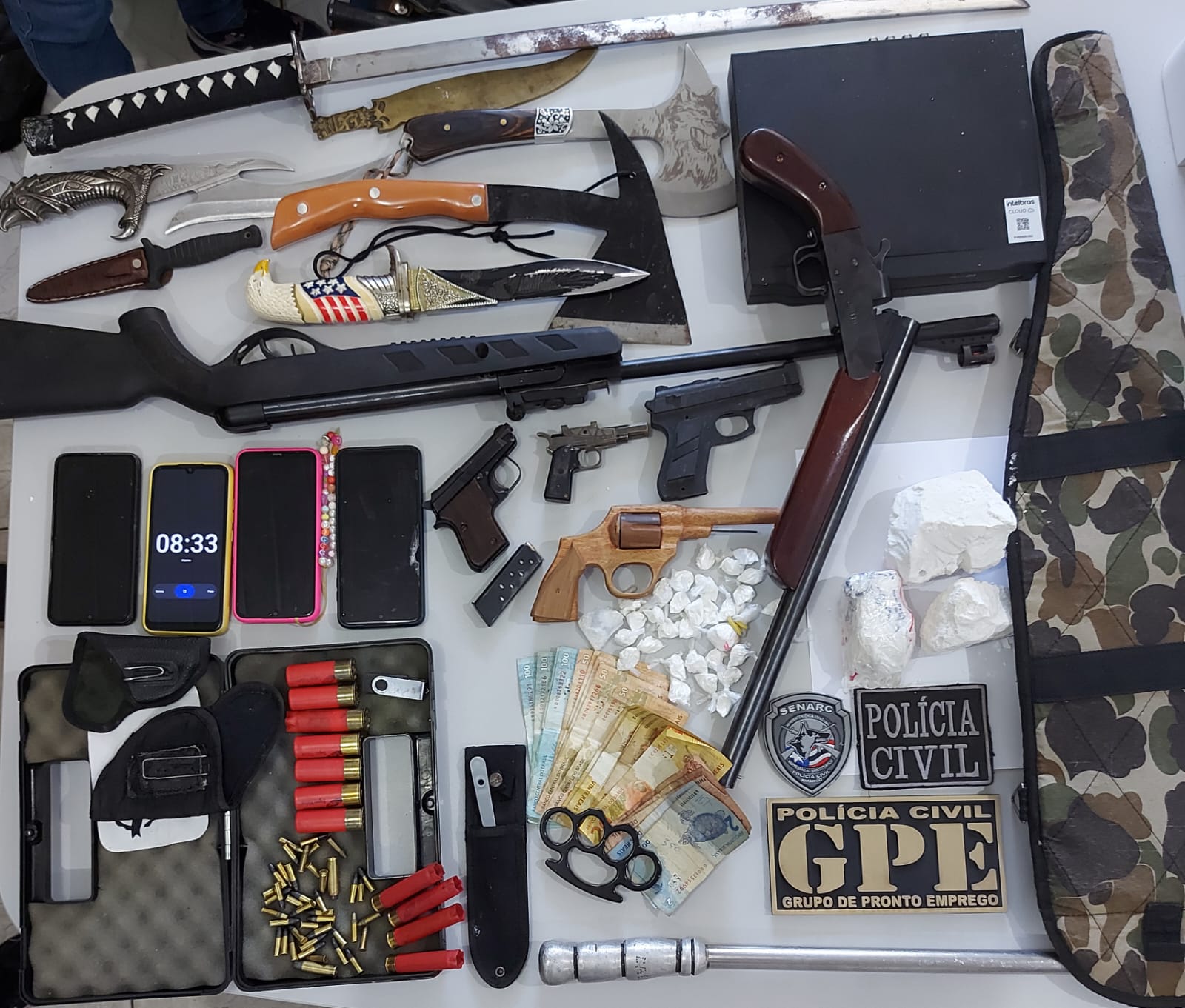 Casal é preso armas de fogo munições e cocaína em Caxias Jornal