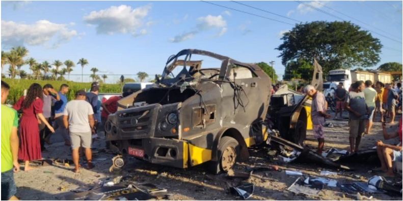 Bandidos Explodem Carro Forte No Interior Do Maranh O Jornal Pequeno