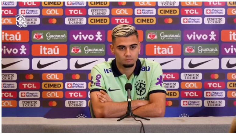 Andreas Pereira diz que defender Seleção é realização de um sonho