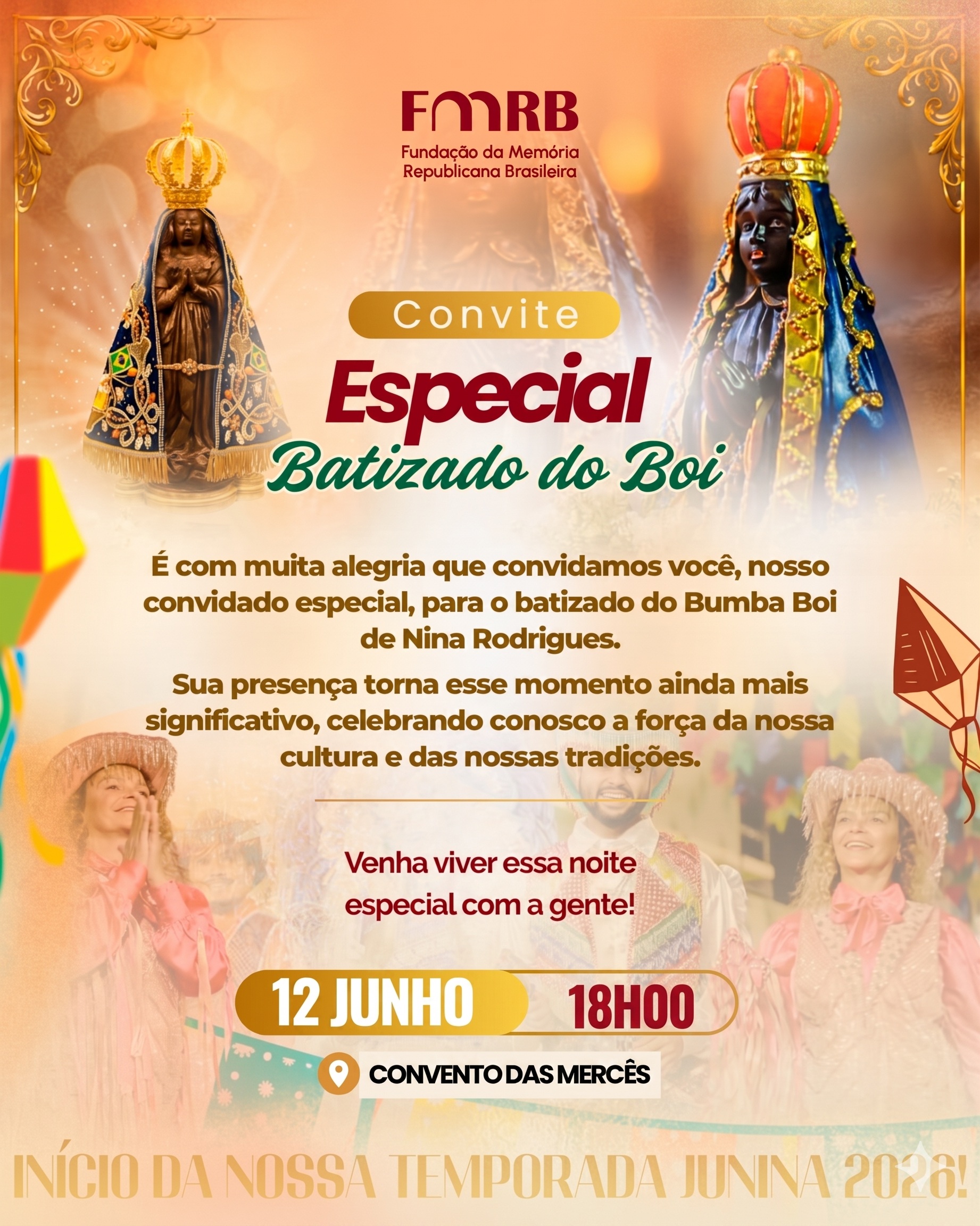 Batizado do Boi de Nina Rodrigues movimenta Convento das Mercês nesta sexta-feira